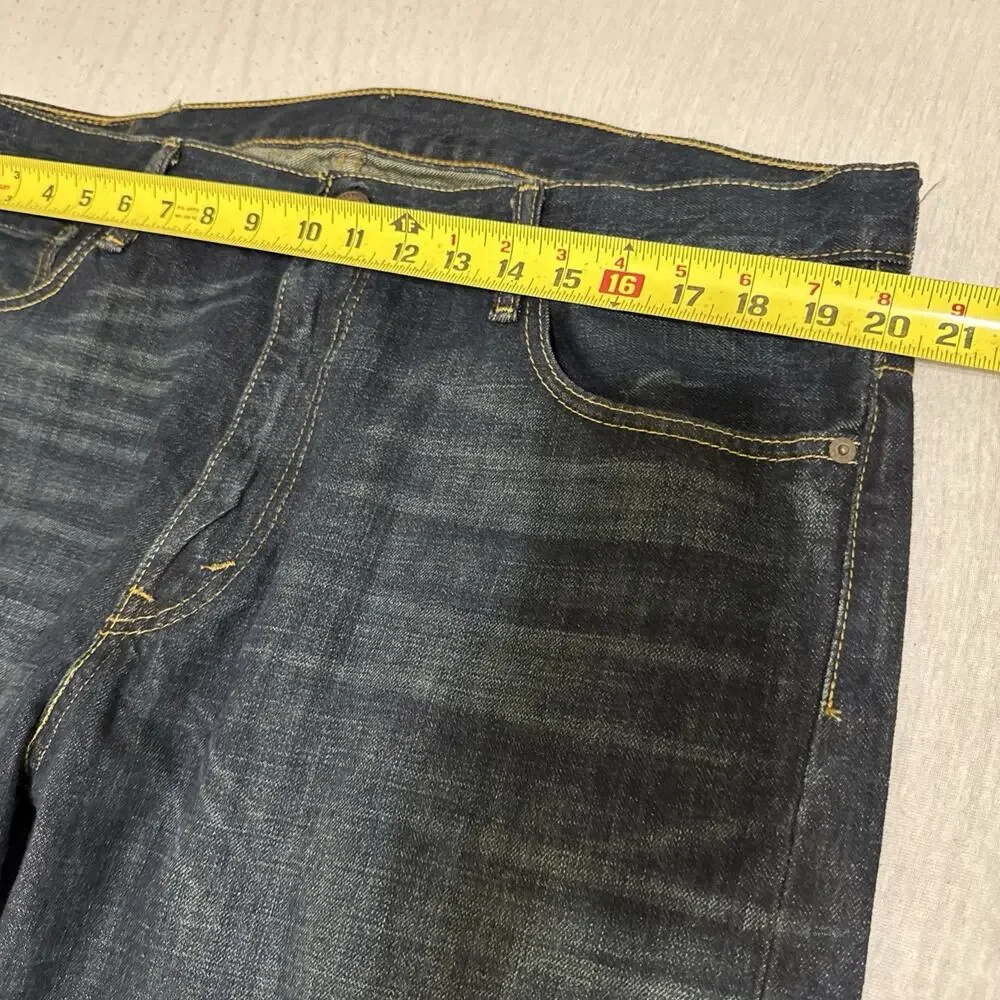Levi's 569 Loose Straight Jean's Men's 38x34 Pants Dark Denim Baggy EUC